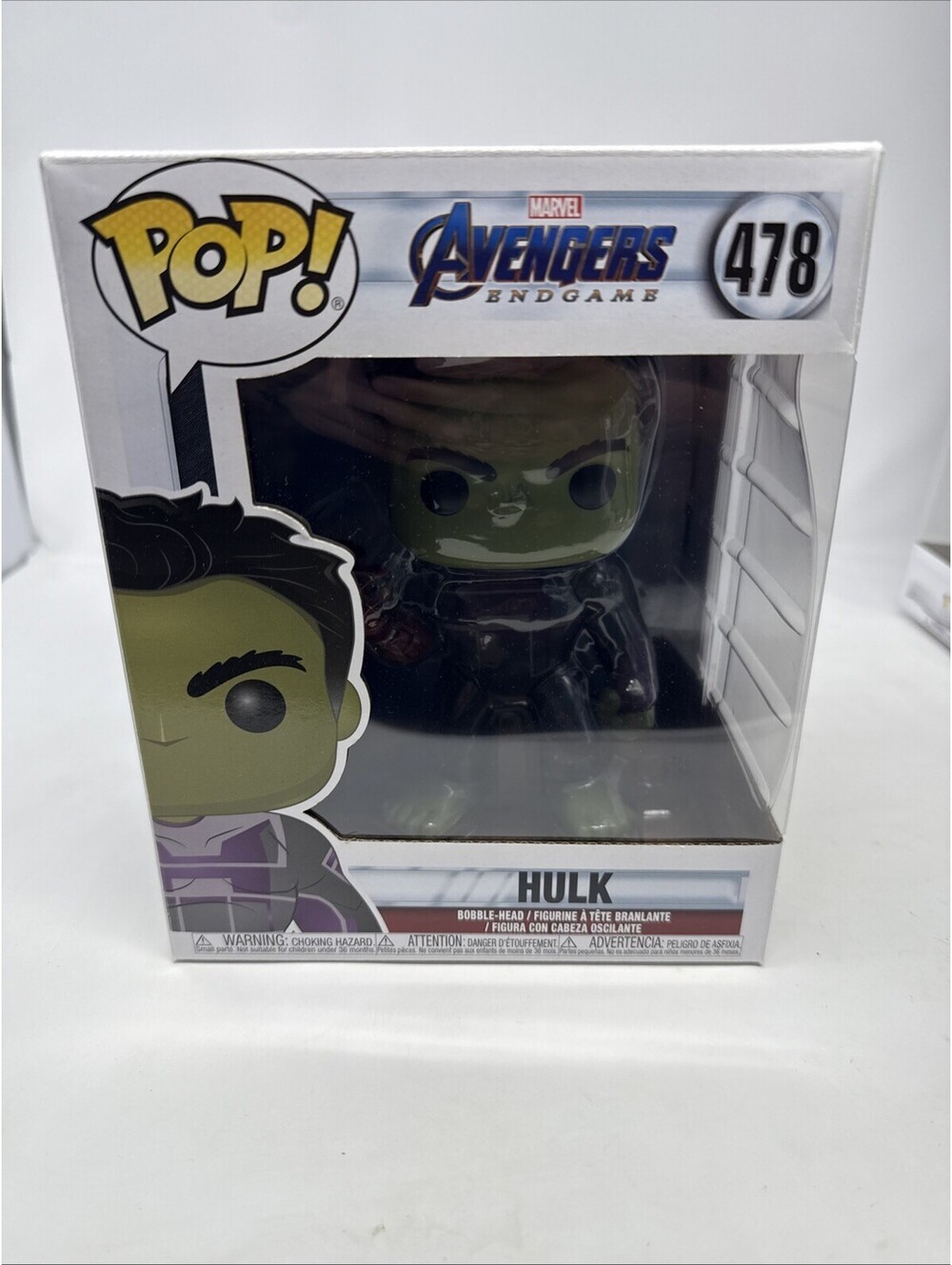 Funko Pop! Hulk 478 Avengers Endgame Marvel Comics Vinyl Figure: 6in Pop